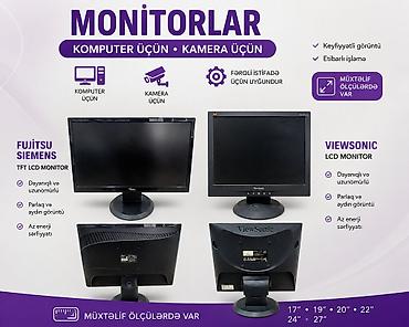 samsung 17: ViewSonic VA703b LCD monitor 2curdu ekran yeke olcub70 azn balca 60azn — 1