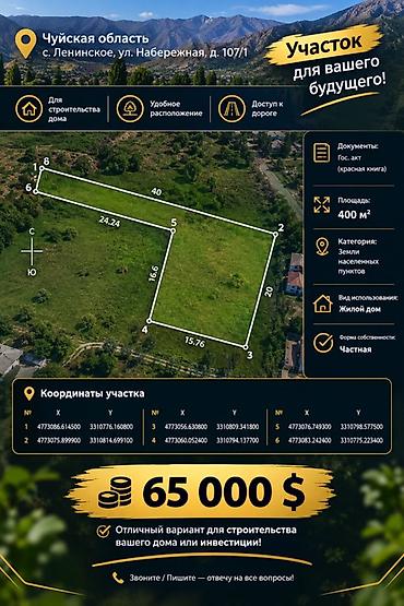 бишкек жер участок: 4 соток, Курулуш, Кызыл китеп — 1