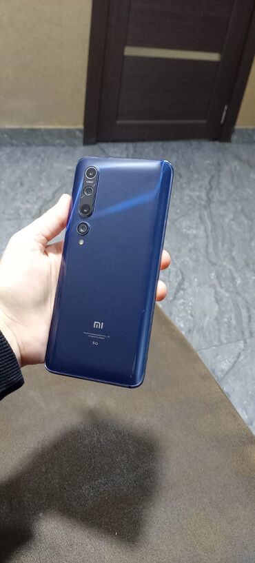 Xiaomi Mi 10 5G, 128 GB, rəng - Göy, 
 Zəmanət, Sensor, Barmaq izi