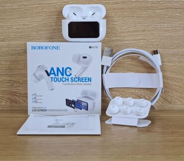Qulaqcıqlar: Yeni Simsiz (Bluetooth) Qulaqcıqlar, Borofone, rəng - Ağ