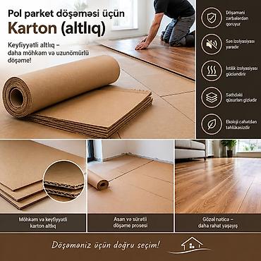 Məhsul: Parket və döşəmə üçün karton altlıq/yer örtüyü Təsvir: - lalafo.az -da Məhsul: Parket və döşəmə üçün karton altlıq/yer örtüyü Təsvir: -
