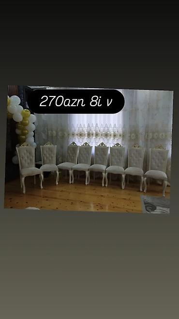Məhsul: Klassik üslublu yemək otağı stulları dəsti - Sayı: 8 ədəd -