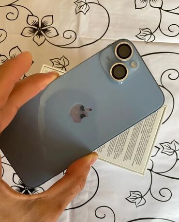 telfon ucuz: IPhone 14, 128 GB, Mavi, Zəmanət, Simsiz şarj, Face ID