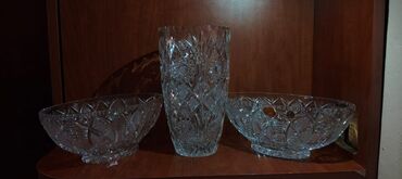 Digər dəstlər və servizlər: Büllur qab-qacaq dəsti - Şəkillərdəki dəst müxtəlif ölçülü kəsimli — 5