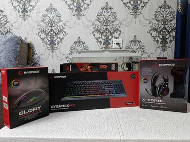 rampage v900 s: Rampage oyun dəsti, klaviatura, qulaqlıq və siçandan ibarətdir