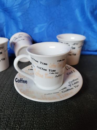 100 dinara 1986 cena: Soljice za kafu porcelanske iz 1980/90ta godina. Soljice pun — 6