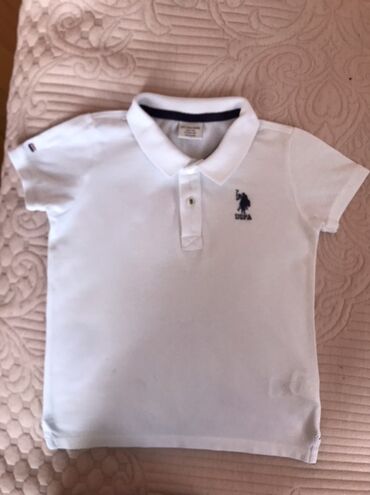 ag koynekler: U.S. Polo Assn. uşaq polo köynəyi - Rəng: ağ - Model: qısa qollu