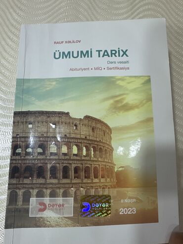 Ümumi tarix kitabı . Kitab yeni alınıb çox az istifadə olunub ehtiyac