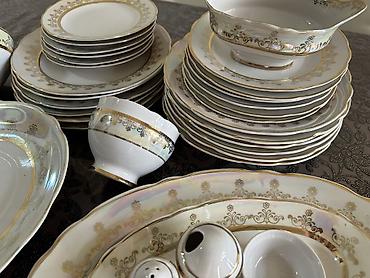 Наборы посуды: Богато и изысканно! Перламутр с позолотой! 😍 Новый столовый сервиз на — 9