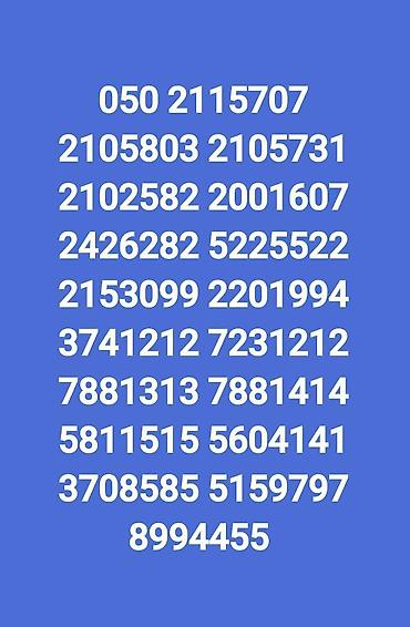 cin nömrə satışı: Nömrə: ( 055 ) ( 5310000 ), Yeni — 7