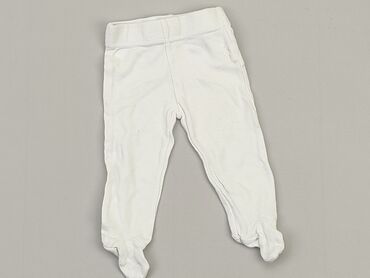 białe spodnie dziecięce: Spodnie dresowe, 3-6 m, stan - Zadowalający