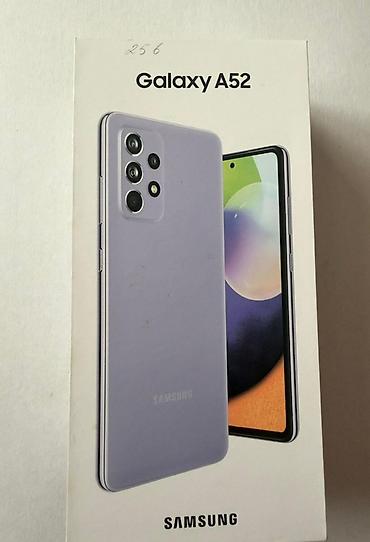 note 2: Samsung Galaxy A52, Б/у, 256 ГБ, цвет - Фиолетовый, 2 SIM — 1