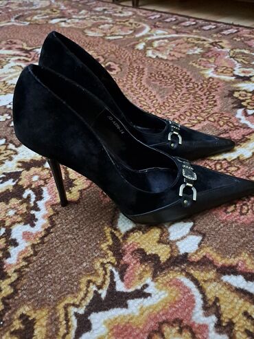 женские бирюзовые туфли: Туфли, Размер: 38, цвет - Черный, Новый