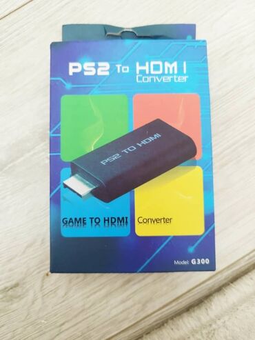 сони плейстейшен 4 цена бишкек: HDMI адаптер новый для подключения Playstation 2 к современному