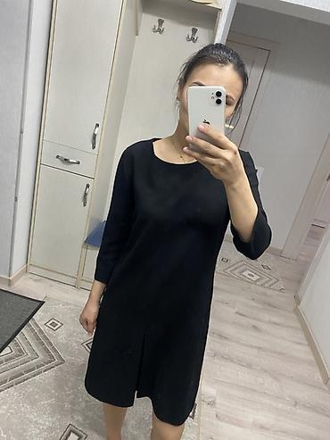 ниже колен: Повседневное платье, Короткая модель, Прямое, XL — 3