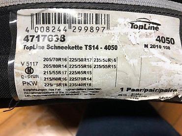 Auto oprema: Lanci za sneg TopLine TS14 - Set lanaca za točkove sa dijagonalnom — 8