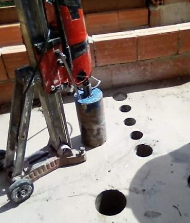 Beton işləri: Beton və dəmir-beton səthlərdə almaz karotla dəlikləmə və kəsim — 2