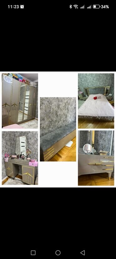 Полки: Двуспальная кровать, Шкаф, Комод, Трюмо, Азербайджан, Б/у