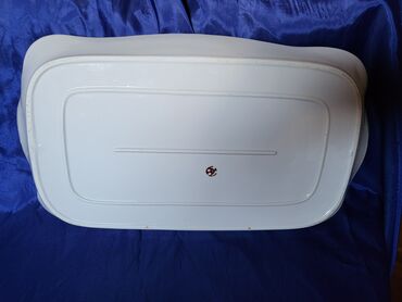 Ostalo posuđe: Oval,tanjir rucni rad,ruski 60,70te. Oval za serviranje,kolace — 11