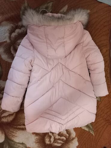 куртка зимний: Комплект, цвет - Розовый, Б/у