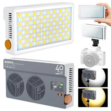 24: Портативный RGB‑свет 40W для фото и видео (RGB панель) Новинка! — 2