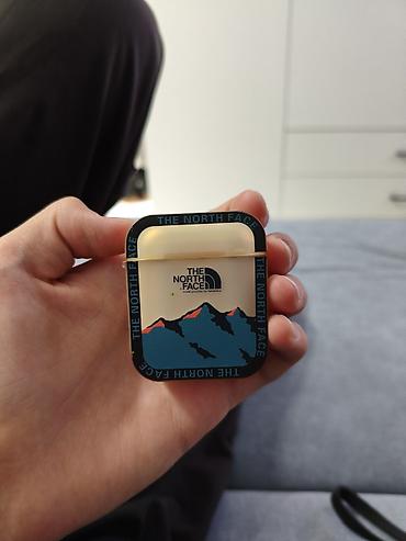 нета х: Чехол для AirPods 1 / 2 с принтом The North Face Продаю защитный чехол — 2