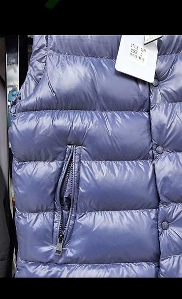 lee grand: Пуховый жилет Moncler - Цвет: стальной сине-серый (глянцевый нейлон) — 2