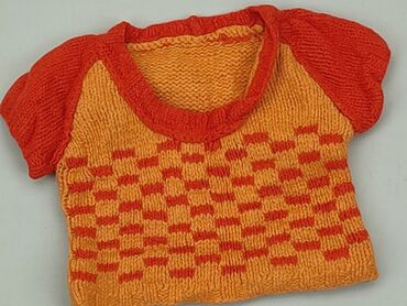 sweterek z koronką: Sweter, 0-3 m, stan - Bardzo dobry