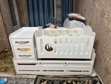 мебель для спальни: Детская односпальная кровать, Новый, Для мальчика, С матрасом, МДФ, Самовывоз