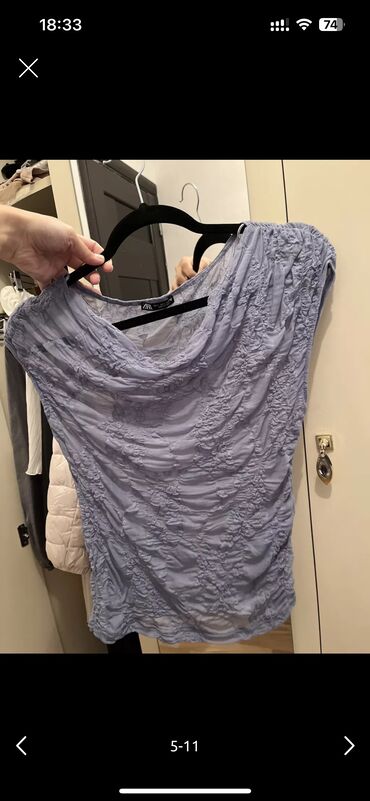 Futbolkalar: Futbolka, Zara, M, rəng - Mavi — 8