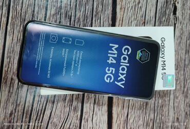 samsung plata: Samsung Galaxy M14 5G, 128 GB, rəng - Mavi, Zəmanət, Sensor, Barmaq izi