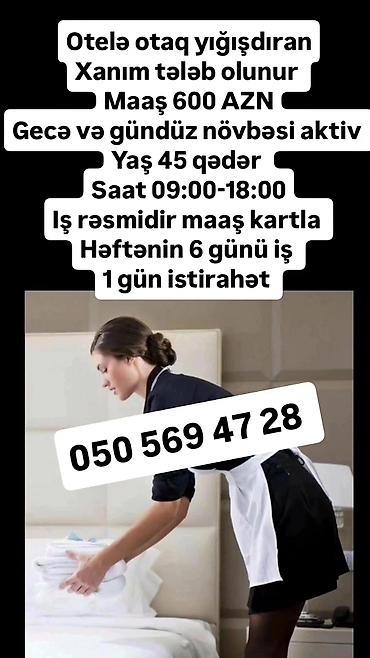 tort ustası: Xadimə tələb olunur, Aylıq ödəniş, 30-45 yaş — 2