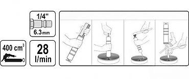 Ostali pneumatski alati: YATO pneumatska mastilica YT-0702 - Profesionalni pneumatski pištolj — 6