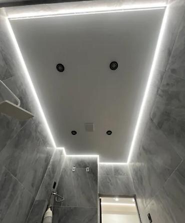 Натяжной потолок: Натяжной потолок Матовое Монтаж — 1