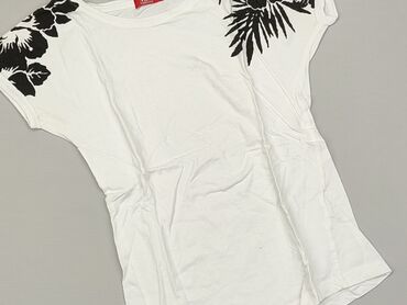 białe t shirty v neck: T-shirt, S (EU 36), condition - Very good