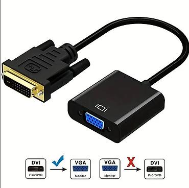 displayport dvi kabel: (REAL ALICILAR ƏLAQƏ SAXLASIN) (SADƏCƏ BIR ƏDƏD QALIB) DVI–VGA — 2