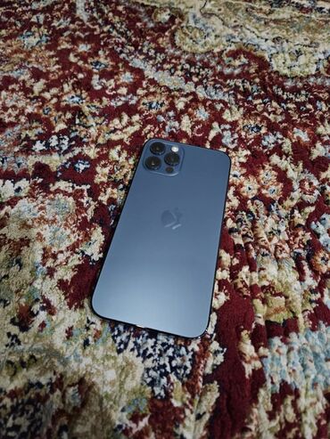 iphone 11 цена в бишкеке бу: IPhone 12 Pro, Б/у, 256 ГБ, Синий, Защитное стекло, Чехол, 82 %