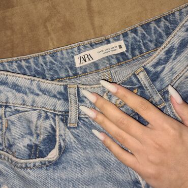 qadınlar üçün solğun cinslər: Cinslər, Zara, XS, rəng - Göy