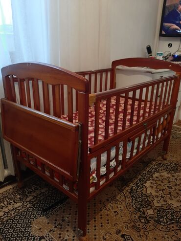 детская кроватка с люлькой внутри: Манеж, Для девочки, Для мальчика, Б/у