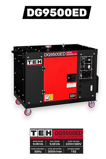 Генераторы: Дизельный генератор TEH DG9500ED - Тип: дизельный, бесшумный (Silent) — 1