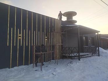 Металлические заборы: Металлический забор, Металлический сайдинг, Без отделки, Новый, Покраска забора — 1