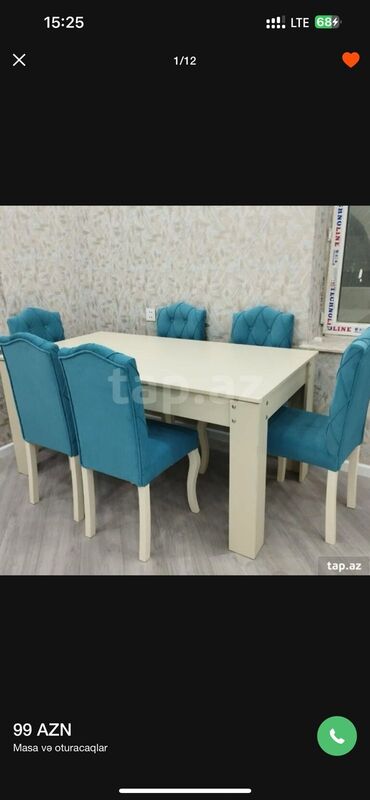 Bağ, çöl masa və oturacaq dəstləri: Yeni, Dördbucaq masa, 4 stul, Açılmayan, Stullar ilə -da lalafo.az — 19 Bağ, çöl masa və oturacaq dəstləri: Yeni, Dördbucaq masa, 4 stul, Açılmayan, Stullar ilə — 19