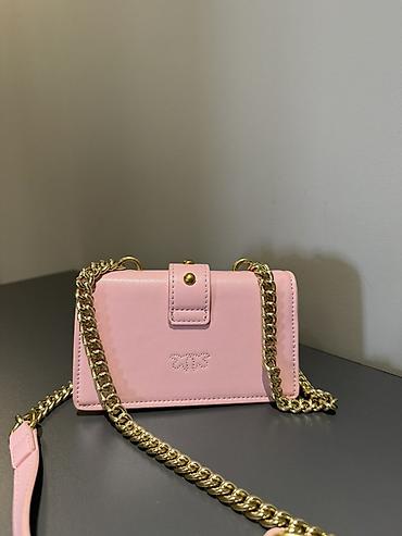 Çantalar: PINKO mini çanta – pudra çəhrayı rəng Real alıcıa endirim - Material — 3