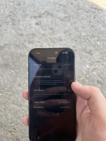 Kompüter, noutbuk və planşetlər: IPhone 15, 128 GB, Qara, Face ID