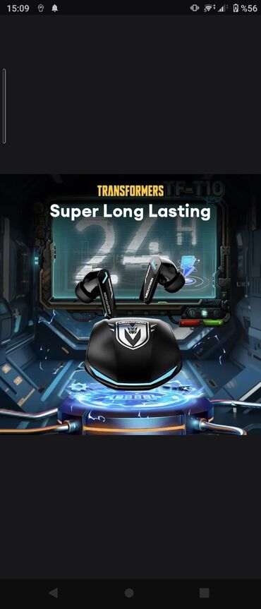 headphones: Transformers -Bluetooth 5.4 en son model oyun üçün qulaqcıq.sifarişlə