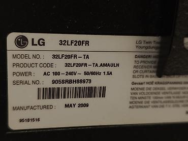 gencede televizor: İşlənmiş Televizor LG LCD 32" FHD (1920x1080), Ünvandan götürmə — 3