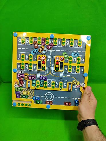 детские лабиринты: Лабиринт с машинками игра деревянная развивающая💡 Комплектация — 6