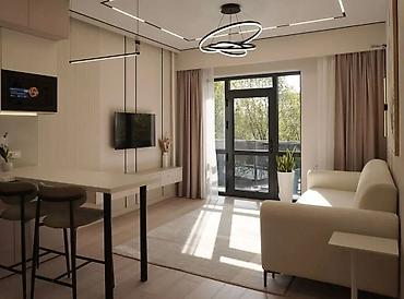 крейсер жк: 2 комнаты, 77 м², Асанбай мкр Элитка, 2 этаж, Дизайнерский ремонт — 3