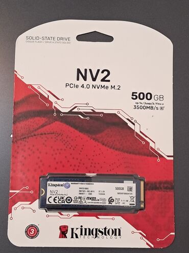 yaddaş diski: SSD disk Kingston, 512 GB, M.2, Yeni