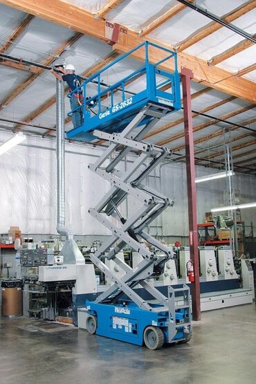 Plitə işləri: Qayçı səbətlərin icarəsi Qayçı Platformalar (6–16 metr) – Satış